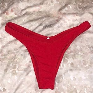 Zaful red bathing suit bottom